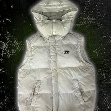 DIESEL ärmellose Steppjacke
