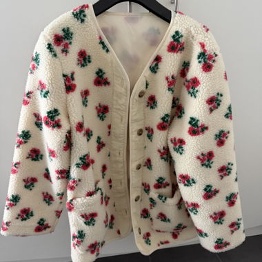 Veste polaire fleurie