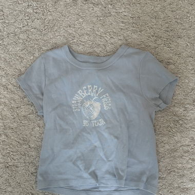 Blaues Brandy Melville Erdbeer Oberteil 