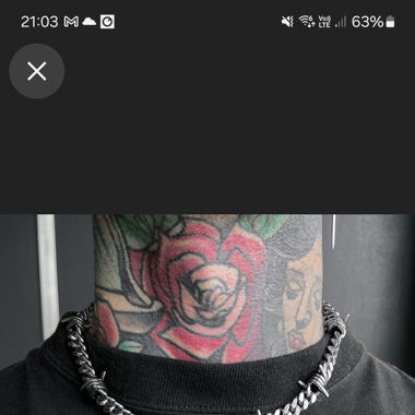 Halskette mit Armband Stacheldrat