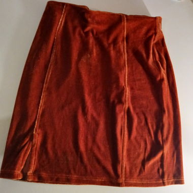 Jupe en velour 