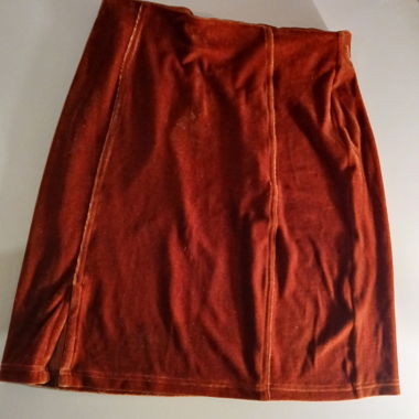 Jupe en velour 