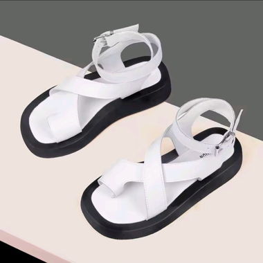 Sandales en cuir véritable 