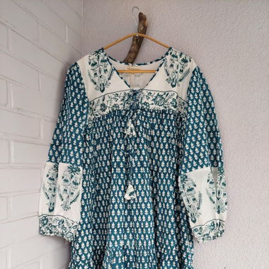 Midi dress – Hand Block Printed Dress (S/M & L/XL)