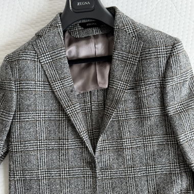 Blazer Zegna Wolle Karo, Einzelhandelwert 1800 Euro