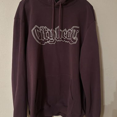 Hoodie viola H&M con stampa