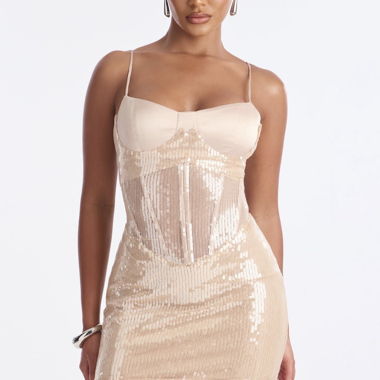 Robe courte à paillettes - Jamais portée