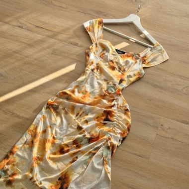 Cider Midikleid mit Aquarell-Print