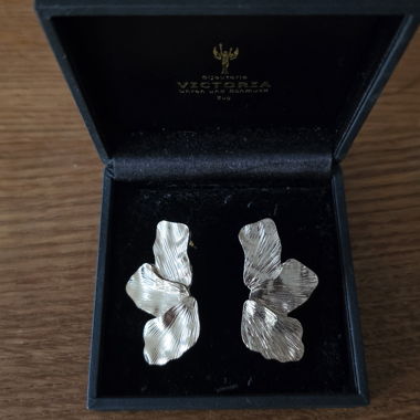 Gold-colored stud earrings