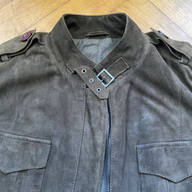 Veste daim marron