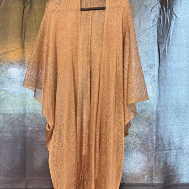 Cardigan kimono oro scintillante