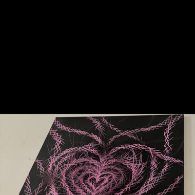 Needleheart peinture acrylique 115x90 cm fait main