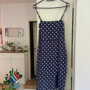 Navy Polka Dot Dress