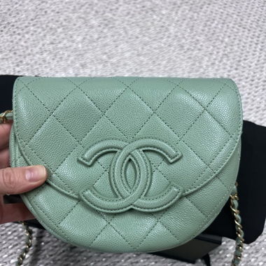 Chanel Timeless CC Curved Flap Messenger Bag 