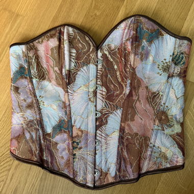 Florales Brokat-Corsett Top