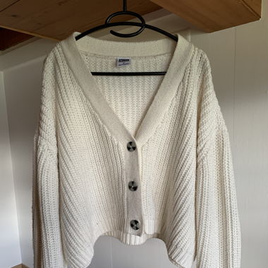Strickjacke - WEISS