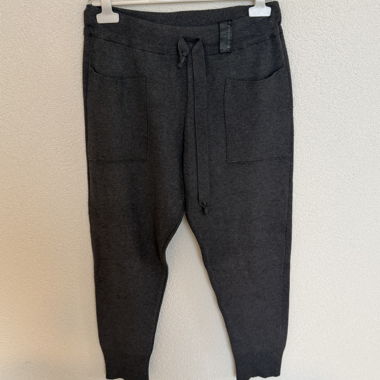 Pantaloni in maglia ZARA grigio scuro
