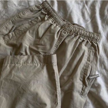 Pantaloni Switcher tan e crema