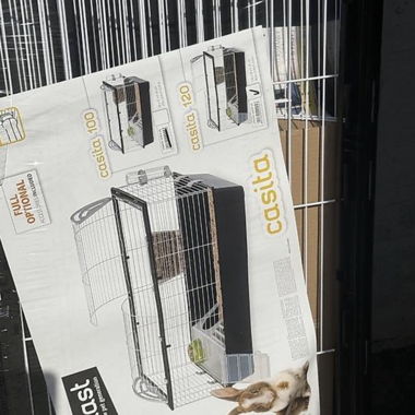 Vends nouvelle cage grillagée pour lapin, jamais utilisée