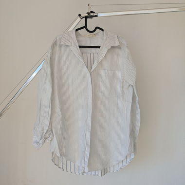 Chemise rayée L.O.G.G. blanche et bleue T42