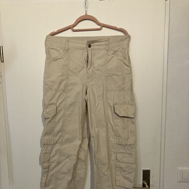 Cremefarbene Cargo Hose 