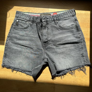 Superdry Grey Denim Shorts