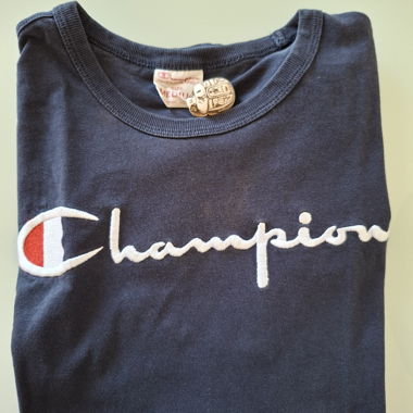 T-shirt Champion bleu marine vintage