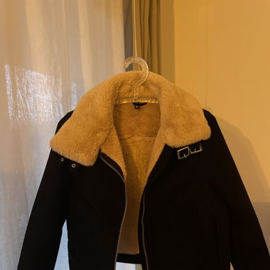 jacket with faux fur lining