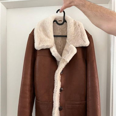 Jacke aus echtem Lammfell