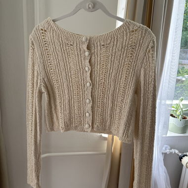 ZARA Strick-Cardigan beige