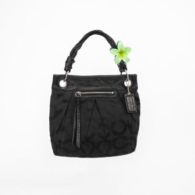 Sac à motif monogramme Coach noir vintage