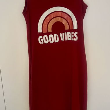 Robe t-shirt longue GOOD VIBES