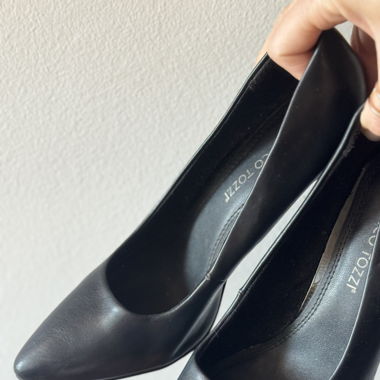 Tacco décolleté nero pelle