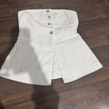 Haut en tricot blanc de Stradivarius