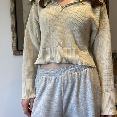 Maglione in maglia Monki con zip