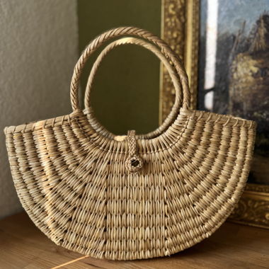 Borsa shopping in giunco peruviana