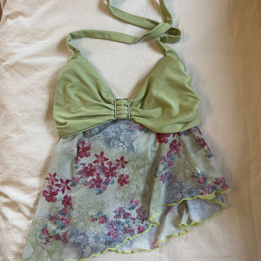 Top floral Y2K avec livraison gratuite