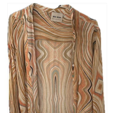 farbige bluse von moschino