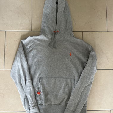 Grey Ralph Lauren Hooded Sweatshirt