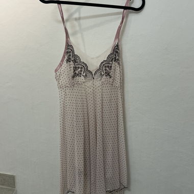 Vintage transparent top/dress with polka dots