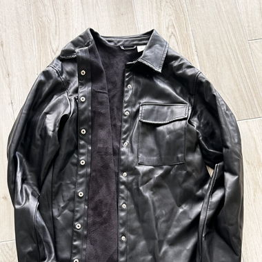 Veste noire similicuir 