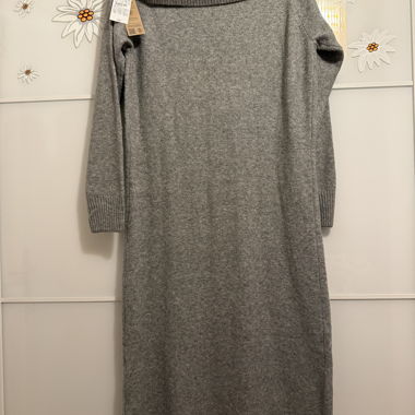 Abito in maglia grigio