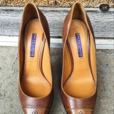 VINTAGE RALPH LAUREN LEATHER HEELS