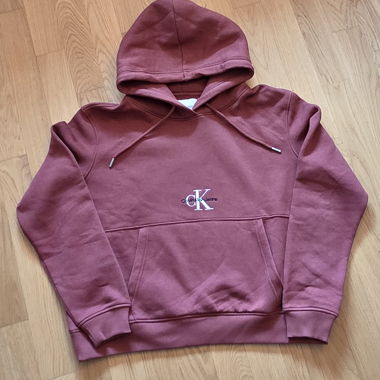 Sweat à capuche Calvin Klein Jeans rouille