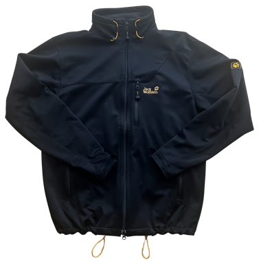 Veste softshell Jack Wolfskin noire