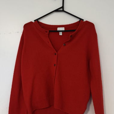 H&M red cardigan