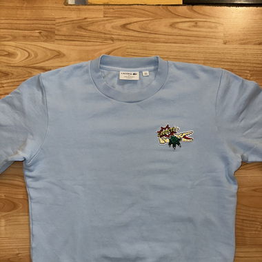 Sweat-shirt Lacoste Badge Organic Cotton Blue