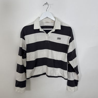 Levi's gestreifter Longsleeve-Poloshirt