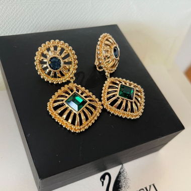 magnifique boucles d’oreilles, vintage, Swarovski
