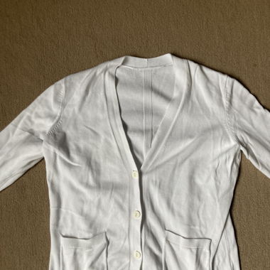 White cardigan
